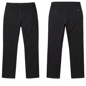 Woolrich Men’s Caviar Black Straight Fit Stretch Utility Work Pants 34x32 Cotton